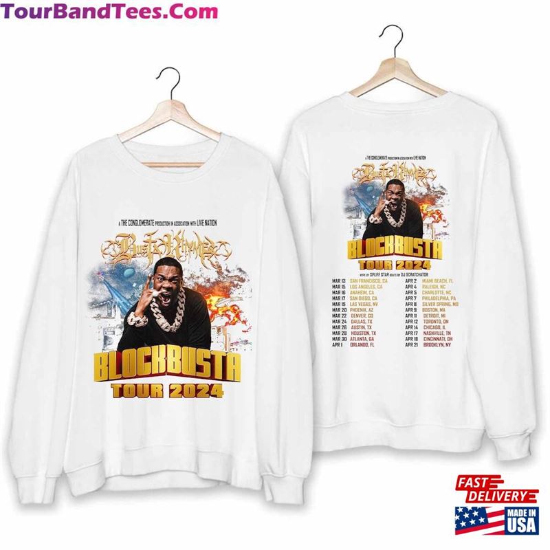 Busta Rhymes North American Tour Shirt Concert Rapper Sweatshirt Hoodie 29Uf193014 – Utopia Fashion