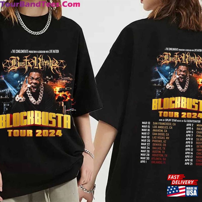 Busta Rhymes North American Tour Shirt Concert Rapper Sweatshirt Hoodie 29Uf193014 – Utopia Fashion