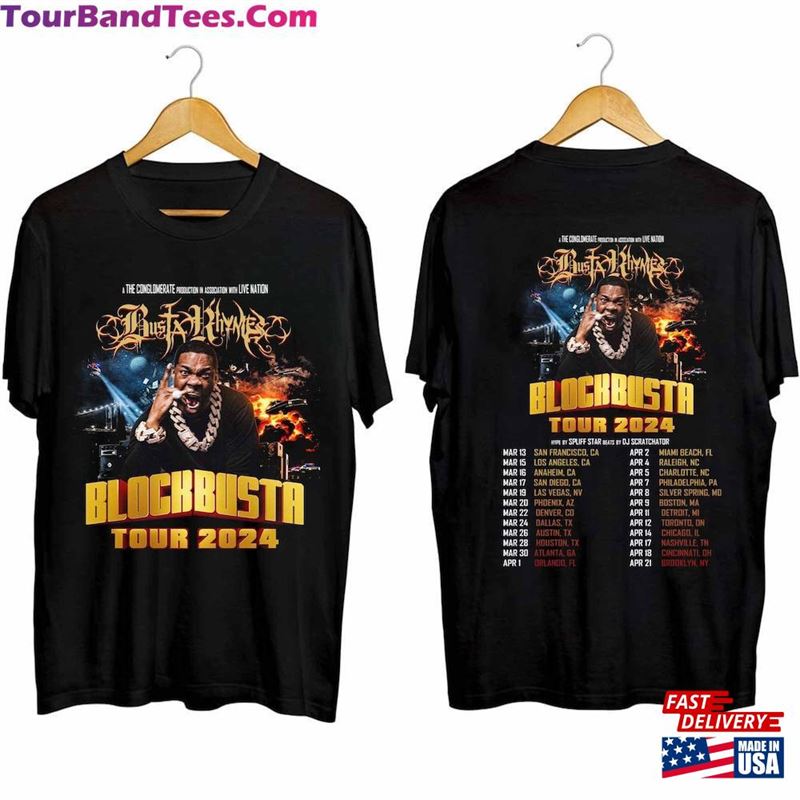 Busta Rhymes North American Tour Shirt Concert Rapper Unisex Classic 29Uf194870 – Utopia Fashion