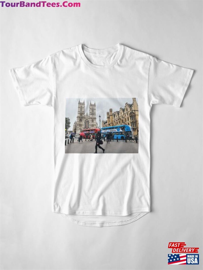 Busy Intersection Outside Westminster Abbey Long T-Shirt Sweatshirt 29Uf193128 – Utopia Fashion