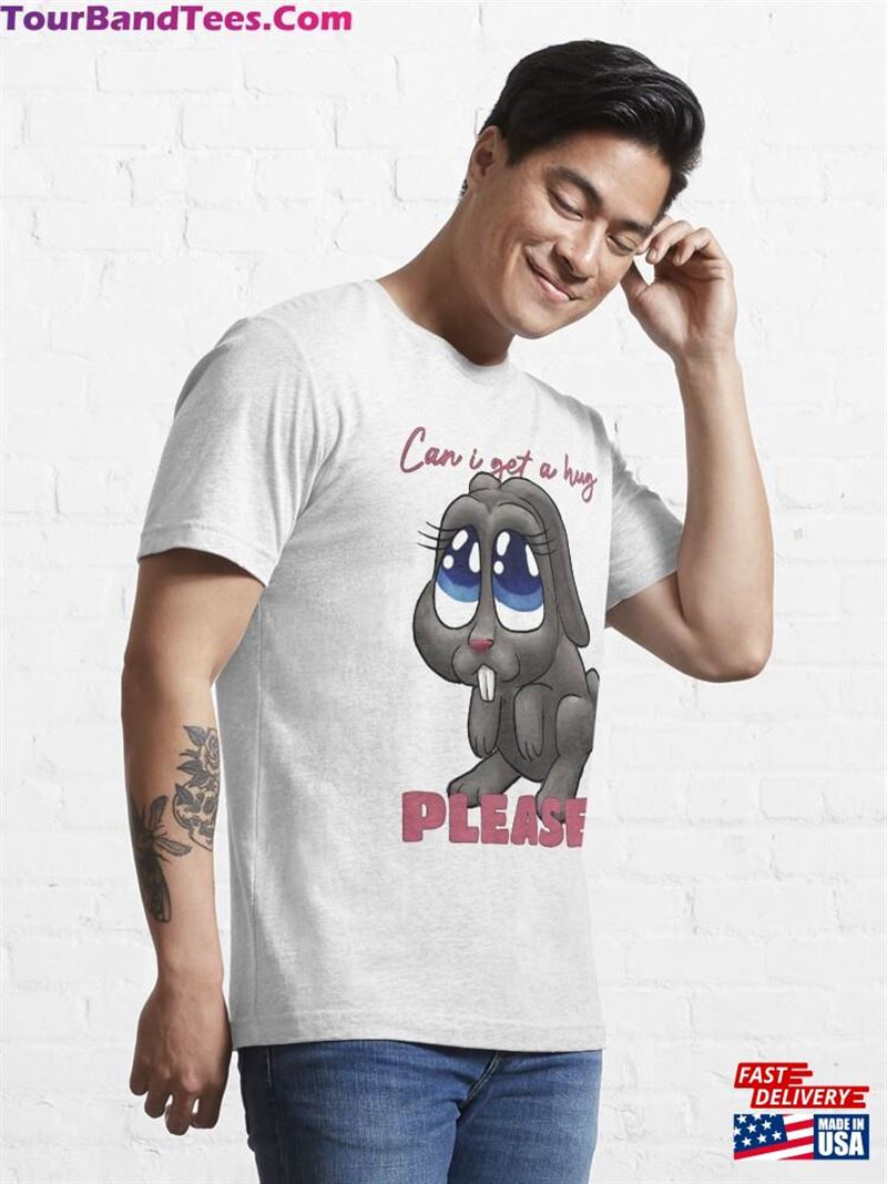 Can I Get A Hug Please Cute Bunny Essential T-Shirt Unisex 29Uf194688 – Utopia Fashion