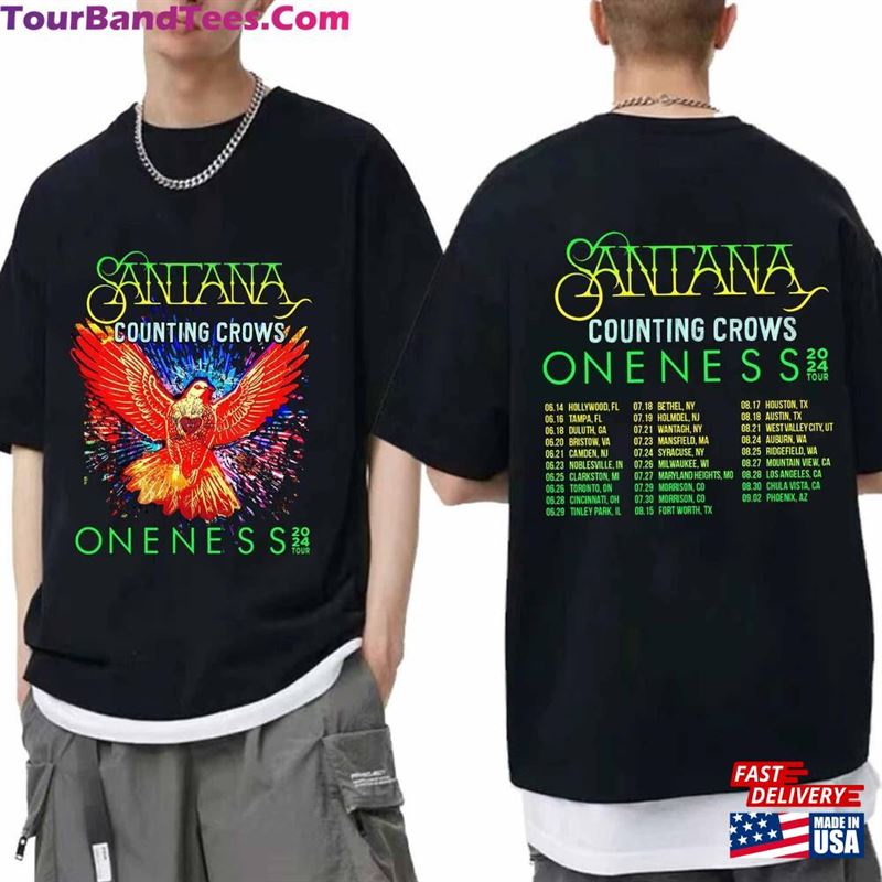 Carlos Santana And Counting Crows Shirt The Oneness Tour Fan Hoodie Unisex 29Uf192769 – Utopia Fashion