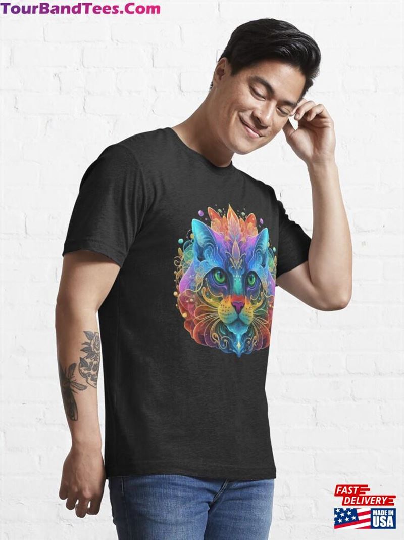 Cat Fluid Art Essential T-Shirt Sweatshirt 29Uf206703 – Utopia Fashion