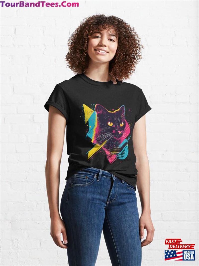 Cat Neon Pop Art Explosion Classic T-Shirt Sweatshirt 29Uf194209 – Utopia Fashion