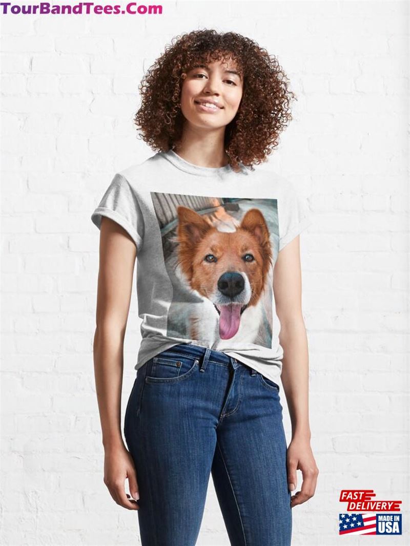 Charming Brown Border Collie Dog Classic T-Shirt Hoodie 29Uf211762 – Utopia Fashion