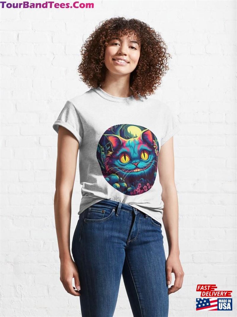 Cheshire Cat Smiling Alice In Wonderland Classic T-Shirt Hoodie Unisex 29Uf193380 – Utopia Fashion