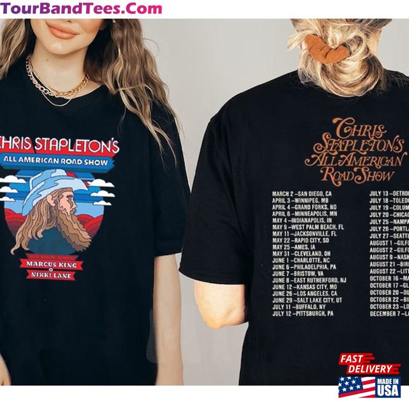 Chriis Staapleton Tour Sweatshirt All American Road Show Concert T-Shirt Country Music Singer Classic 29Uf192290 – Utopia Fashion