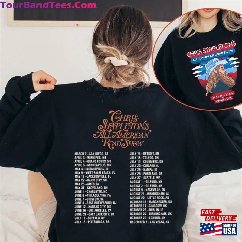 Chriis Staapleton Tour Sweatshirt All American Road Show Concert T-Shirt Country Music Singer Classic 29Uf192290 – Utopia Fashion