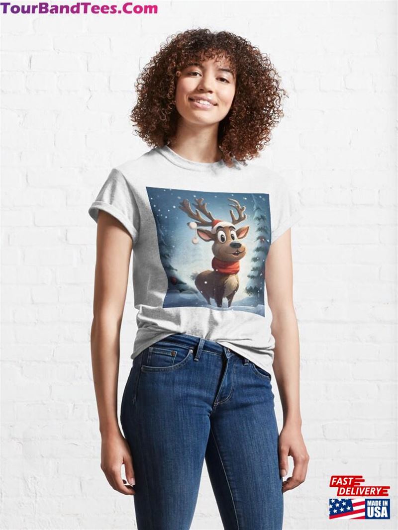 Christmas Deer Classic T-Shirt Hoodie 29Uf193428 – Utopia Fashion