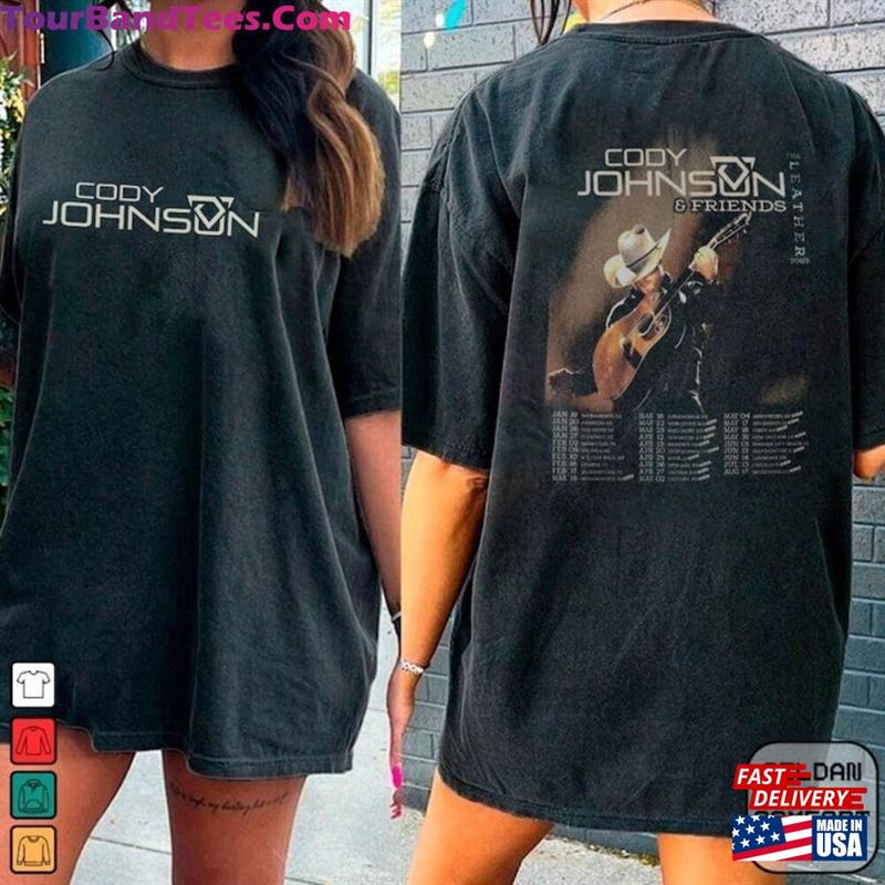 Cody Johnson The Leather Tour T-Shirt Concert Shirt Classic 29Uf201611 – Utopia Fashion