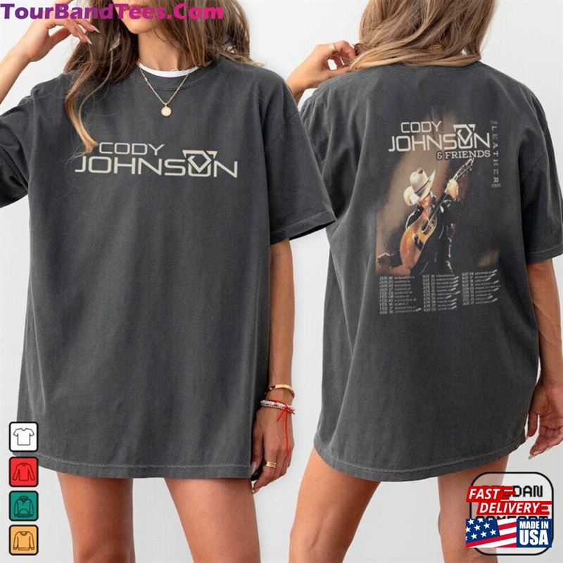 Cody Johnson The Leather Tour T-Shirt Concert Shirt Classic 29Uf201611 – Utopia Fashion