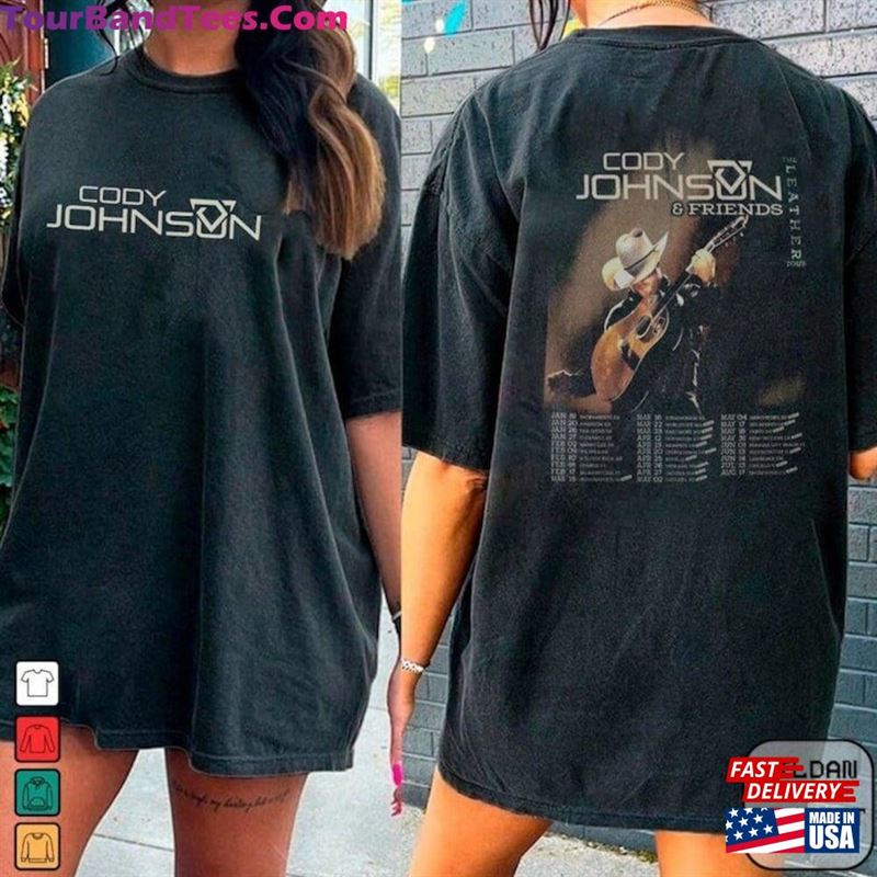 Cody Johnson The Leather Tour T-Shirt Concert Shirt Sweatshirt Classic 29Uf193539 – Utopia Fashion