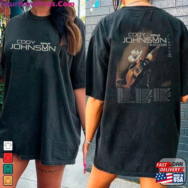 Cody Johnson The Leather Tour T-Shirt Concert Shirt Unisex 29Uf194591 – Utopia Fashion