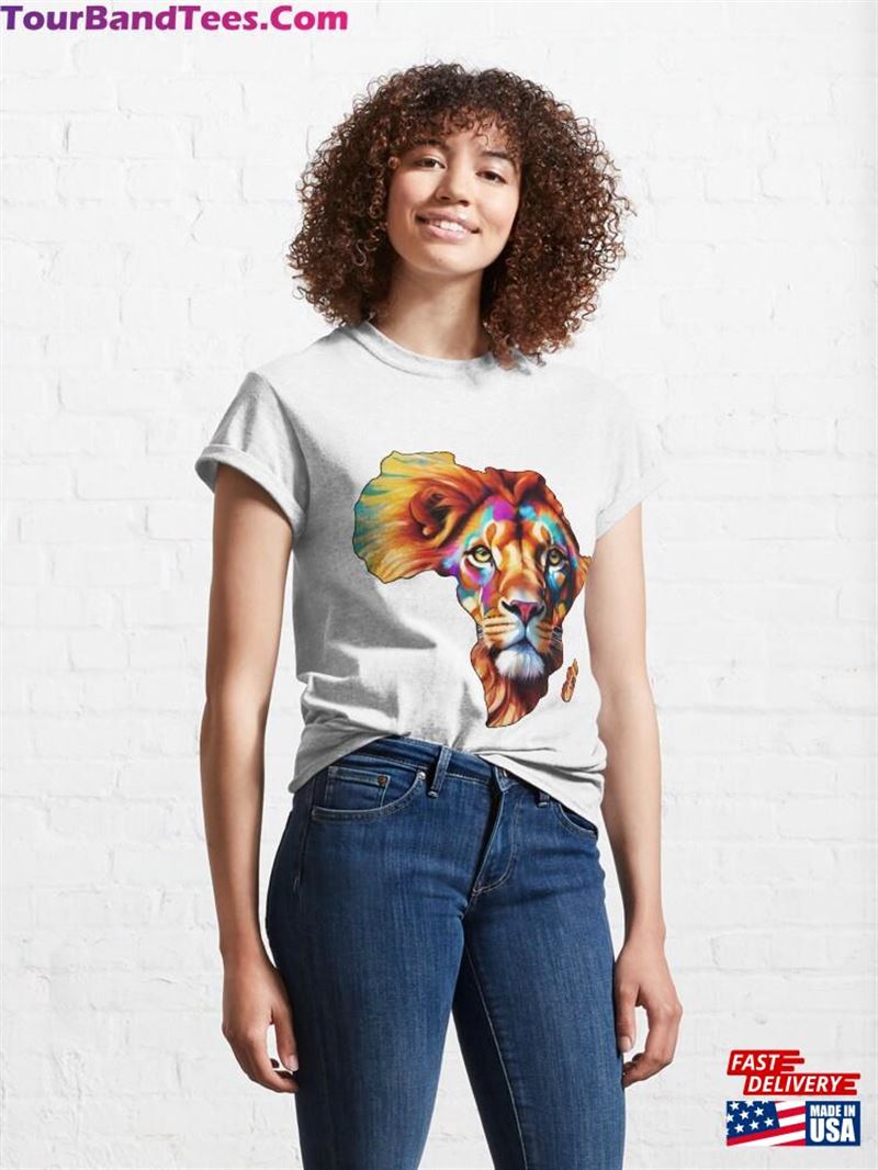 Colorful King Of The Beasts Mother Continent Africa Classic T-Shirt Hoodie Unisex 29Uf206534 – Utopia Fashion