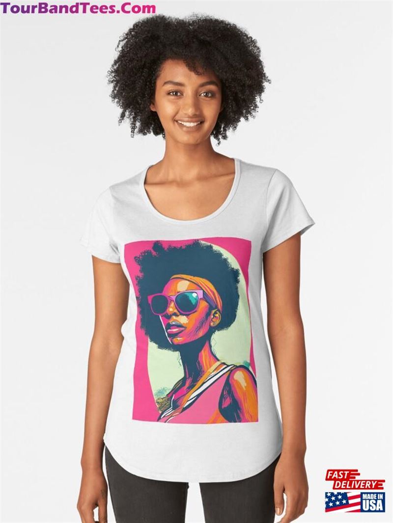 Colorful Woman Portrait Modern Abstract Art Premium Scoop T-Shirt Unisex 29Uf192480 – Utopia Fashion