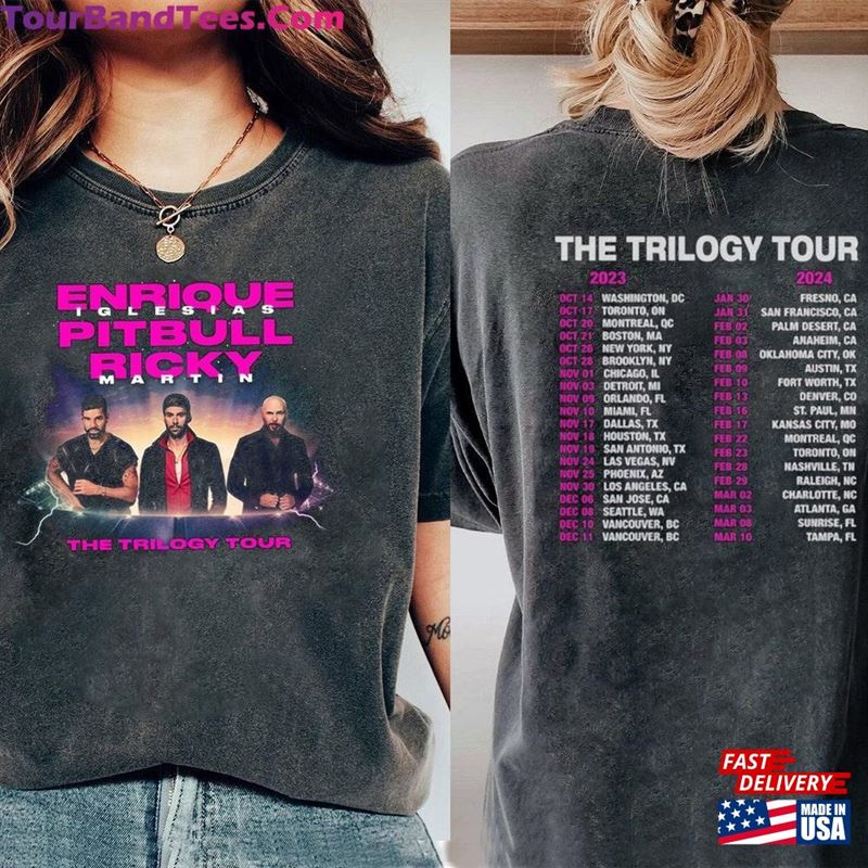 Comfort Color Shirt Enrique Iglesias X Pitbull Ricky Martin The Trilogy Tour Classic Sweatshirt 29Uf191956 – Utopia Fashion