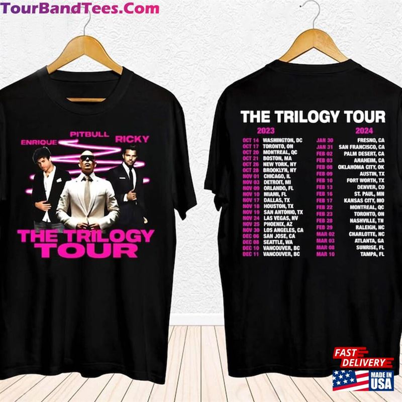 Comfort Color Shirt Enrique Iglesias X Pitbull Ricky Martin The Trilogy Tour Unisex T-Shirt 29Uf194400 – Utopia Fashion