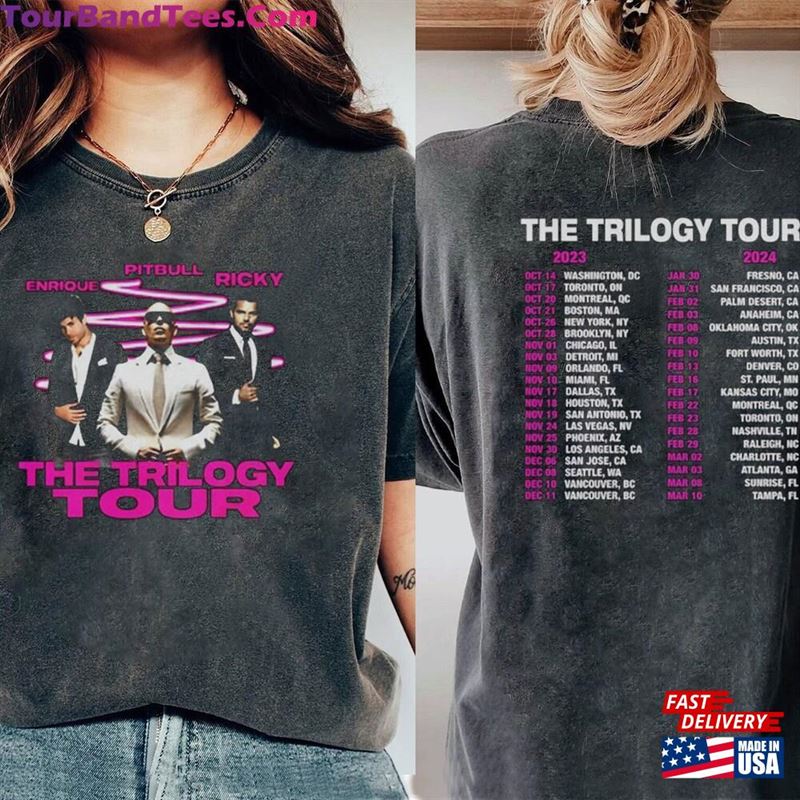 Comfort Color Shirt Enrique Iglesias X Pitbull Ricky Martin The Trilogy Tour Unisex T-Shirt 29Uf194400 – Utopia Fashion