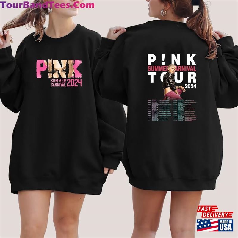 Comfort Colors Pink Trustfall Tour Album Tee Singer Music Festival Hoodie Concert Apparel Long Sleeve T-Shirt 29Uf192114 – Utopia Fashion