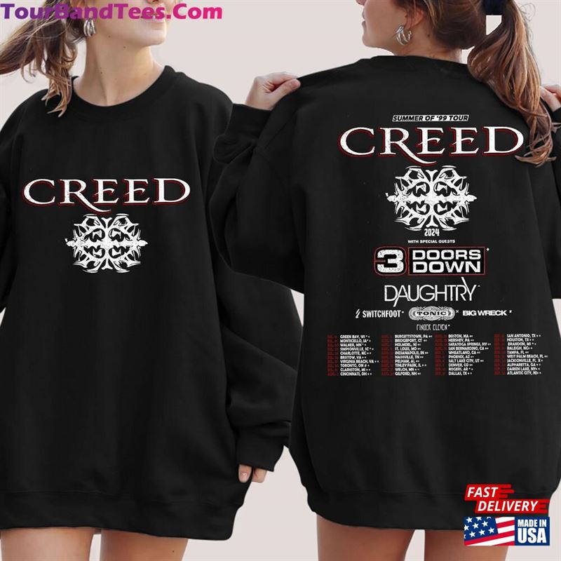 Creed Tour Summer Of Shirt Band Fan Concert Unisex Hoodie 29Uf193610 – Utopia Fashion