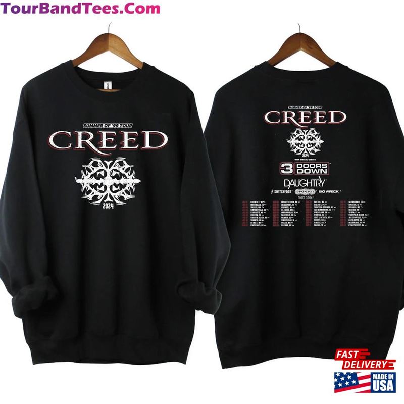 Creed Band Tour Summer Of Shirt Fan Gift Concert Merch T-Shirt Hoodie 29Uf211630 – Utopia Fashion