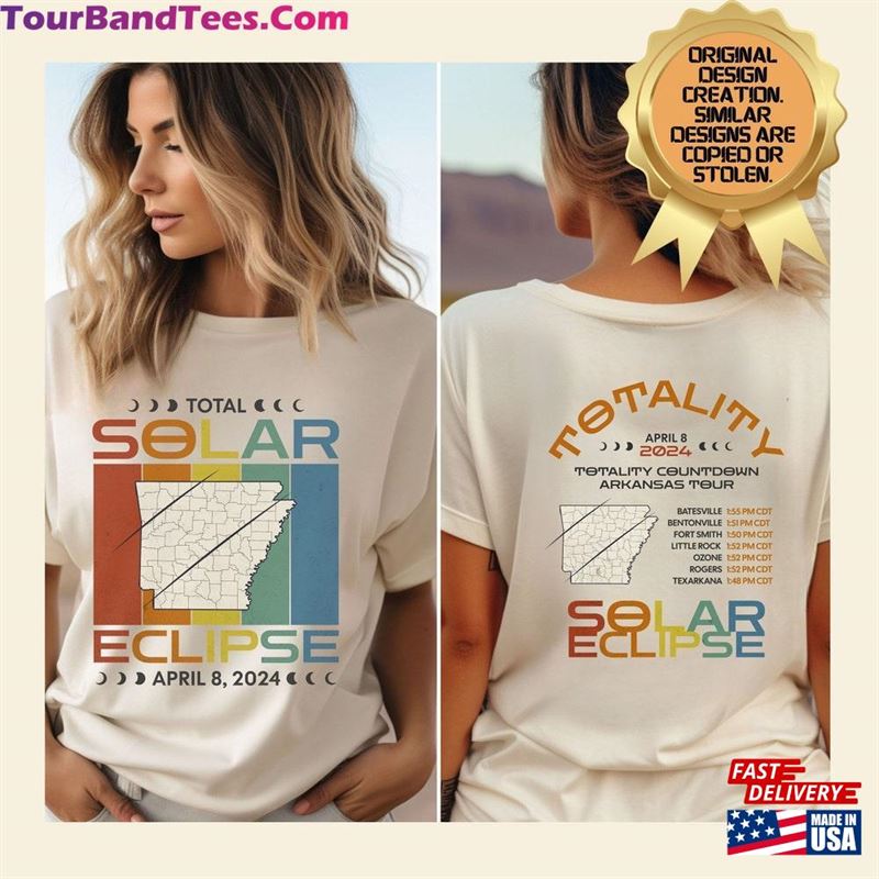 Custom Total Solar Eclipse April Shirt Arkansas T-Shirt Group Tee Sweatshirt Unisex 29Uf193366 – Utopia Fashion