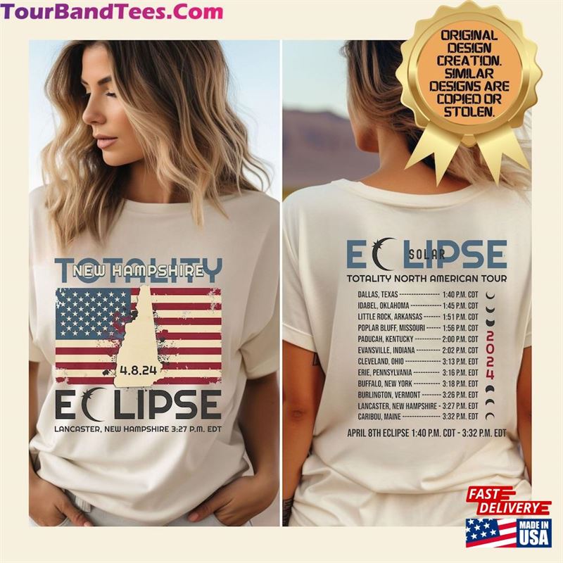 Custom Total Solar Eclipse April Shirt New Hampshire T-Shirt Group Tee Classic 29Uf193239 – Utopia Fashion