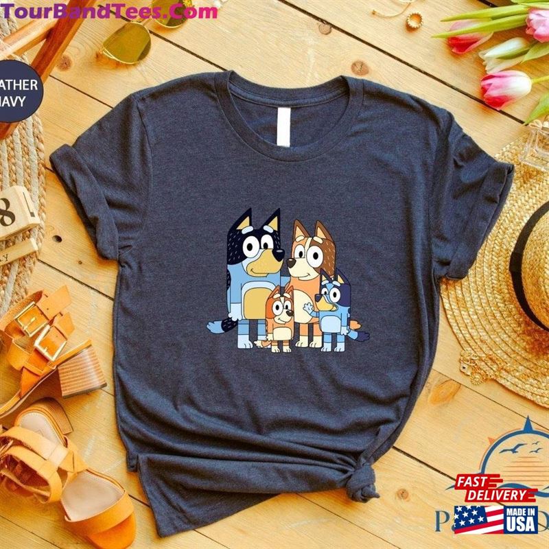 Cute Bluey Family T-Shirt Dog Shirt Cartoon Unisex 29Uf202032 – Utopia Fashion