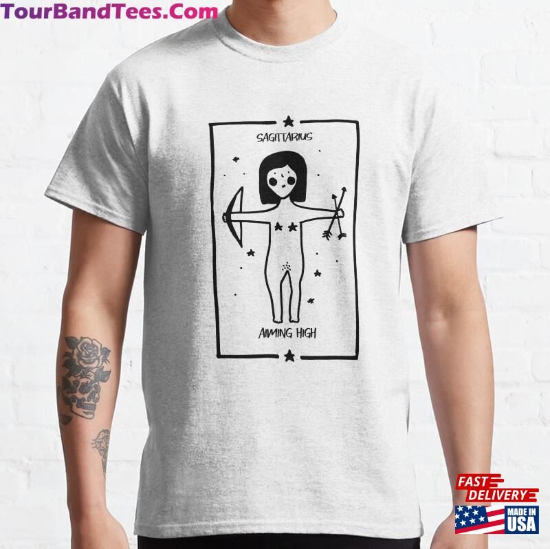 Cute Cartoon Sagittarius Zodiac Sign Design Classic T-Shirt 29Uf201483 – Utopia Fashion