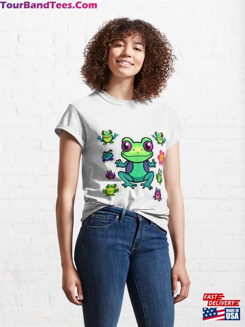 Cute Frog Stickers Classic T-Shirt Unisex Hoodie 29Uf191884 – Utopia Fashion