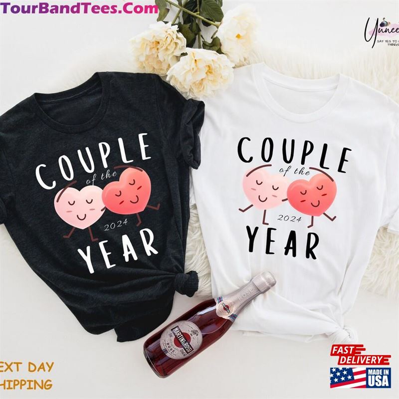 Cute Hearts Matching Shirts Couple Of The Year Valentines Day T-Shirts For Her Him T-Shirt Hoodie 29Uf191517 – Utopia Fashion