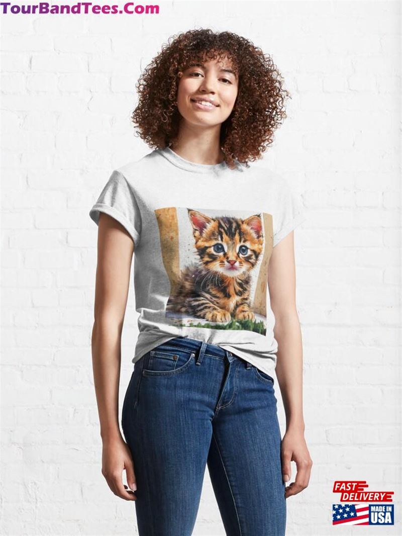 Cute Painted Tiger Cat Classic T-Shirt Sweatshirt 29Uf191629 – Utopia Fashion