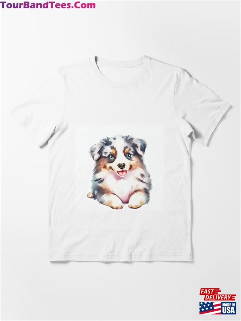 Cute Puppy Australian Sheperd T Shirt Essential T-Shirt Classic Sweatshirt 29Uf201733 – Utopia Fashion