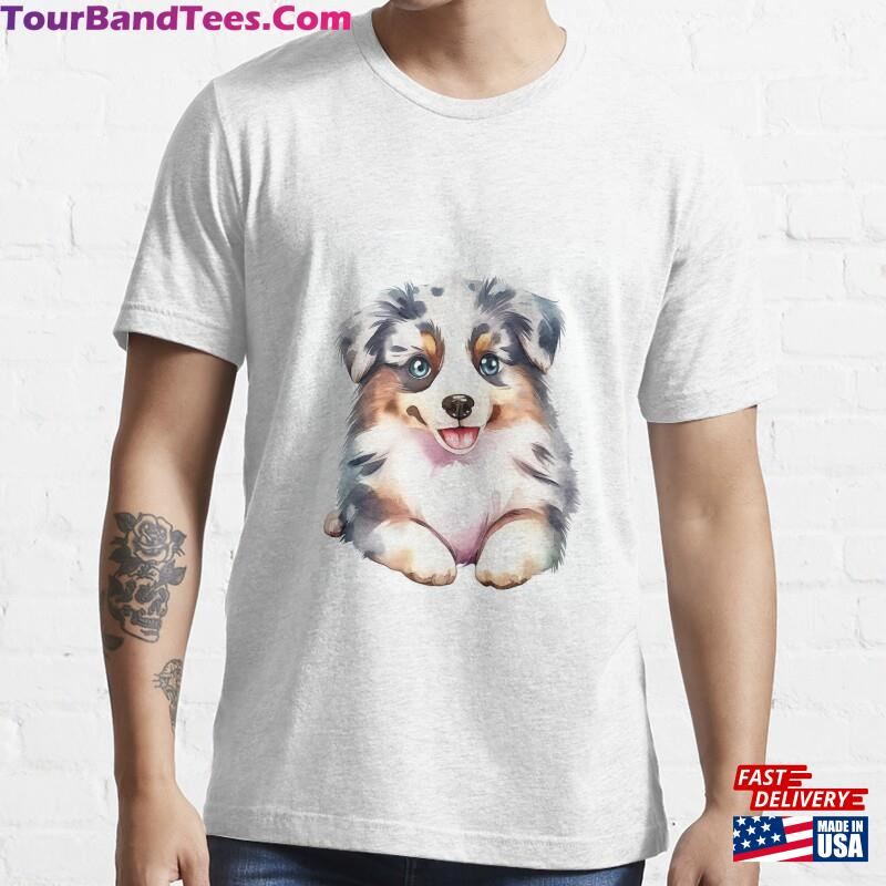 Cute Puppy Australian Sheperd T Shirt Essential T-Shirt Classic Sweatshirt 29Uf201733 – Utopia Fashion