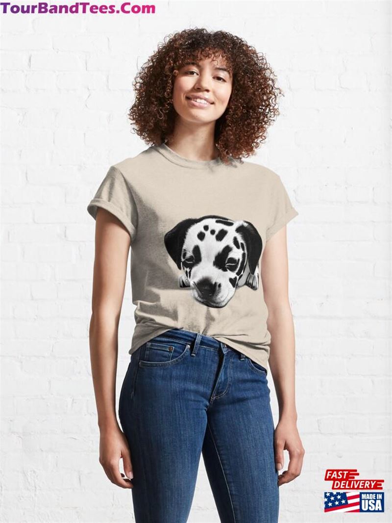 Dalmatian Puppy Graphic Classic T-Shirt Unisex 29Uf194607 – Utopia Fashion