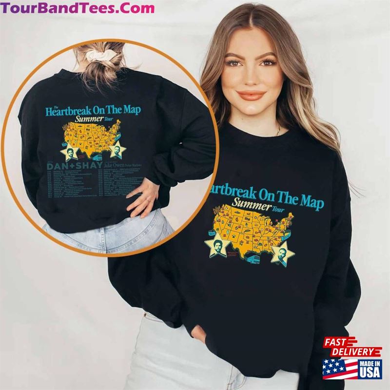 Dan And Shay Tour Heartbreak On The Map Shirt + Band Summer T-Shirt Sweatshirt 29Uf192466 – Utopia Fashion