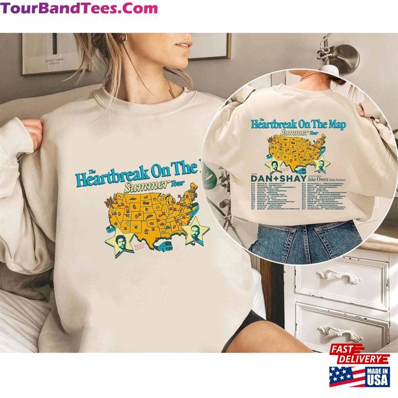 Dan And Shay Tour Heartbreak On The Map Shirt + Band Summer T-Shirt Sweatshirt 29Uf192466 – Utopia Fashion