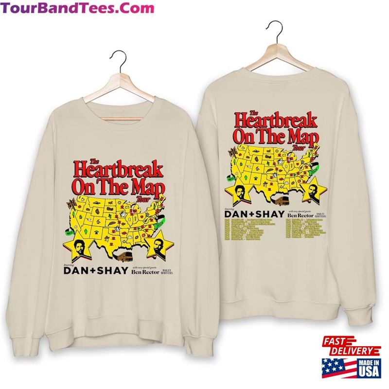 Dan + Shay Heartbreak On The Map Tour Shirt Band Fan Concert Hoodie Classic 29Uf193517 – Utopia Fashion