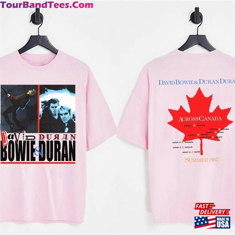 David Bowie Duran Summer Tour T-Shirt Vtg Across Canada Hoodie Classic 29Uf206740 – Utopia Fashion