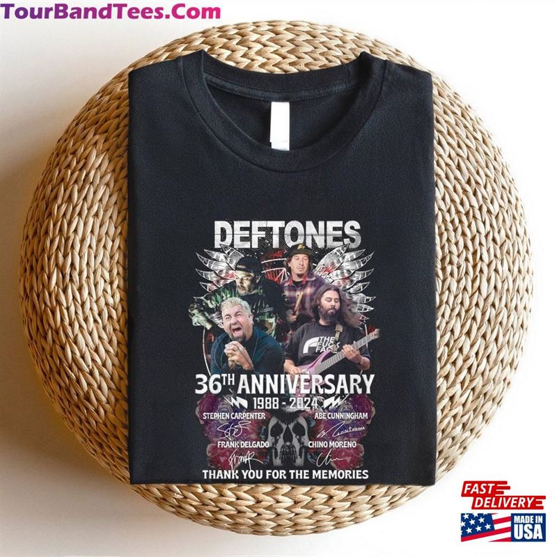 Deftones 36Th Anniversary Thank You For The Memories T-Shirt Around Fur Cat 90S Music Shirt Unisex Sweatshirt Hoodie 29Uf212032 – Utopia Fashion