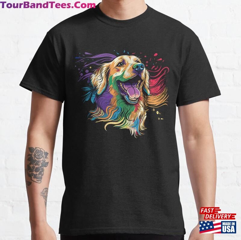 Design For Dog Lover And Golden Retriever Cartoon Classic T-Shirt Sweatshirt 29Uf206642 – Utopia Fashion