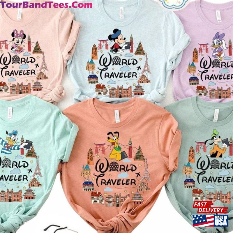 Disney Epcot World Traveler Shirt Mickey And Friends Matching Wdw Disneyland Showcase T-Shirt Sweatshirt 29Uf211463 – Utopia Fashion