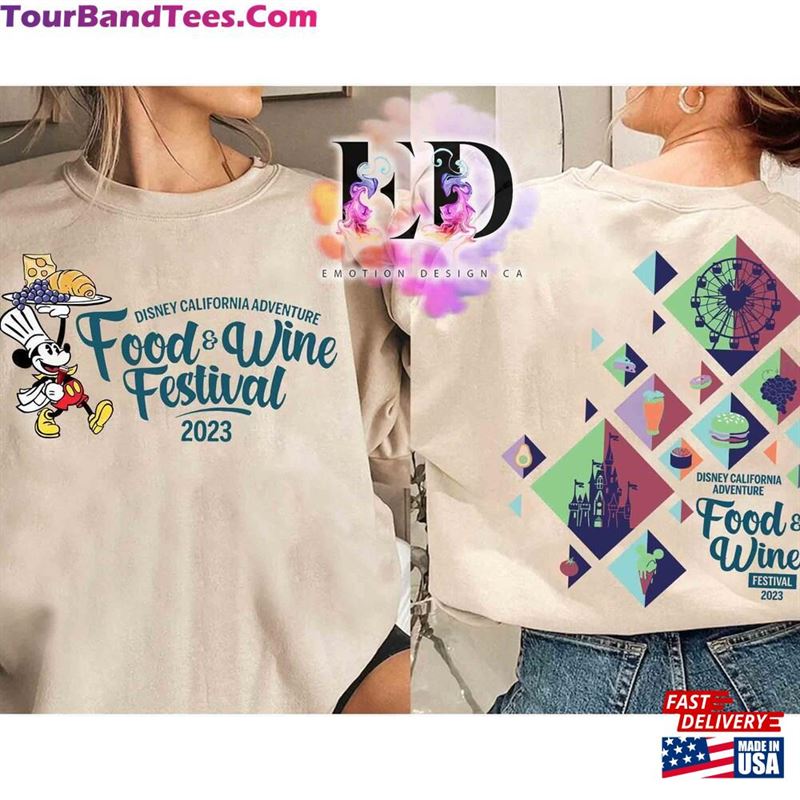 Disney Mickey Mouse Food And Wine Festival Shirt Epcot World Tour Drink Around The Tee Sweatshirt Unisex 29Uf201599 – Utopia Fashion