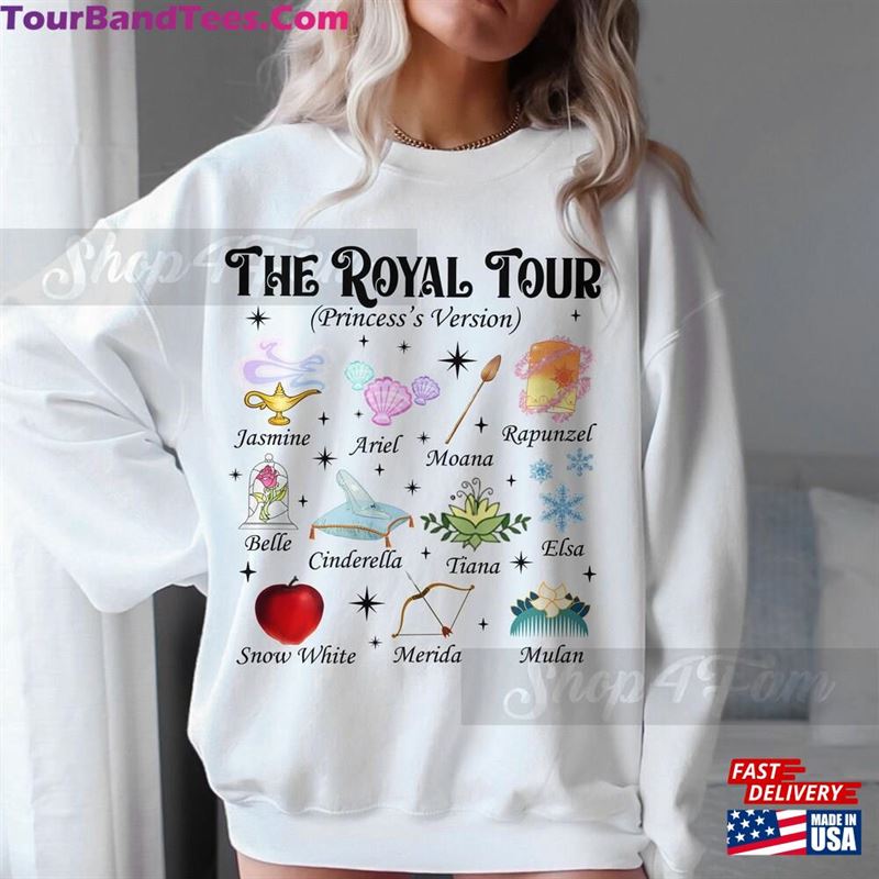 Disney Princess Version The Royal Tour Shirt Disneyland Birthday Girl Hoodie Unisex 29Uf193583 – Utopia Fashion