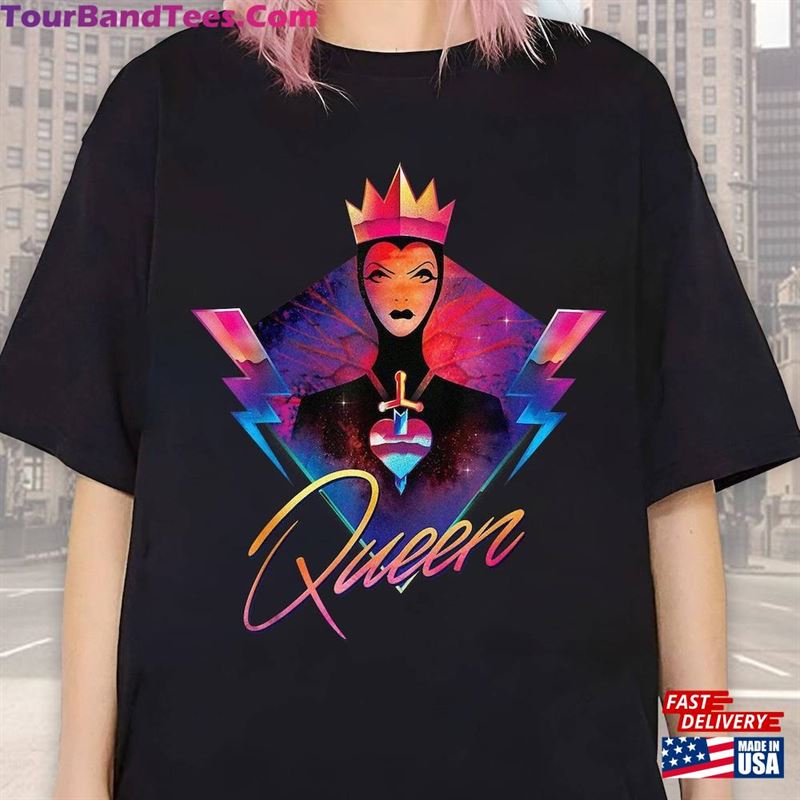 Disneyland Evil Queen Rock Tour T-Shirt Snow White And Seven Dwarfs Shirt Villains Band Classic 29Uf201612 – Utopia Fashion