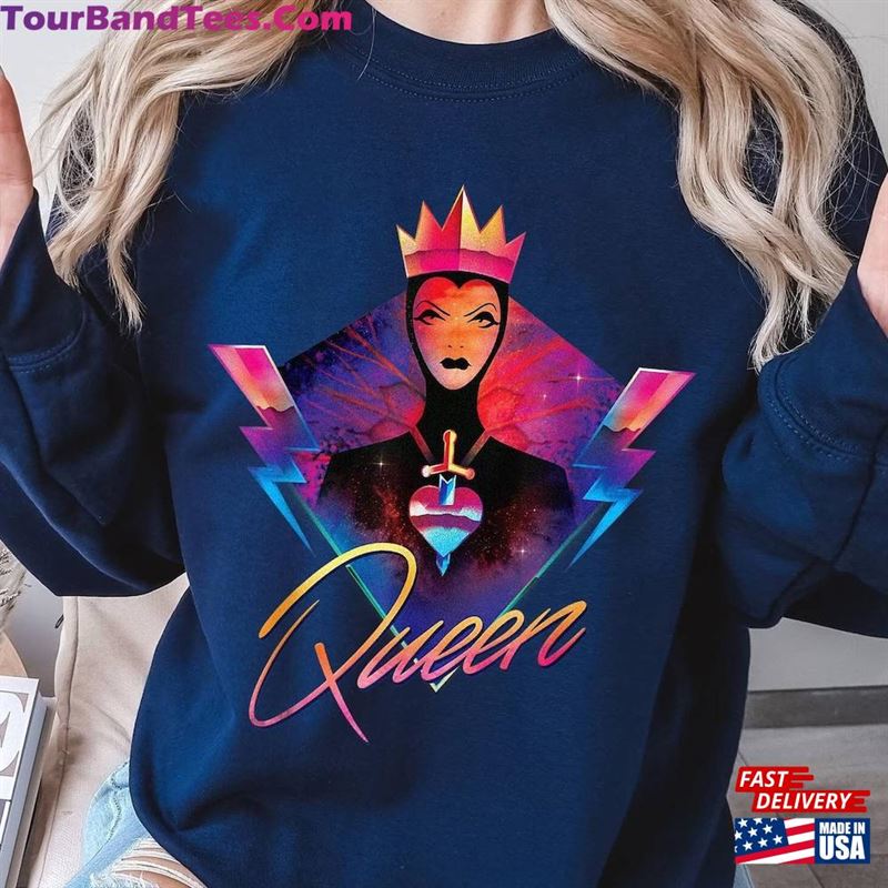 Disneyland Evil Queen Rock Tour T-Shirt Snow White And Seven Dwarfs Shirt Villains Band Hoodie Classic 29Uf193658 – Utopia Fashion