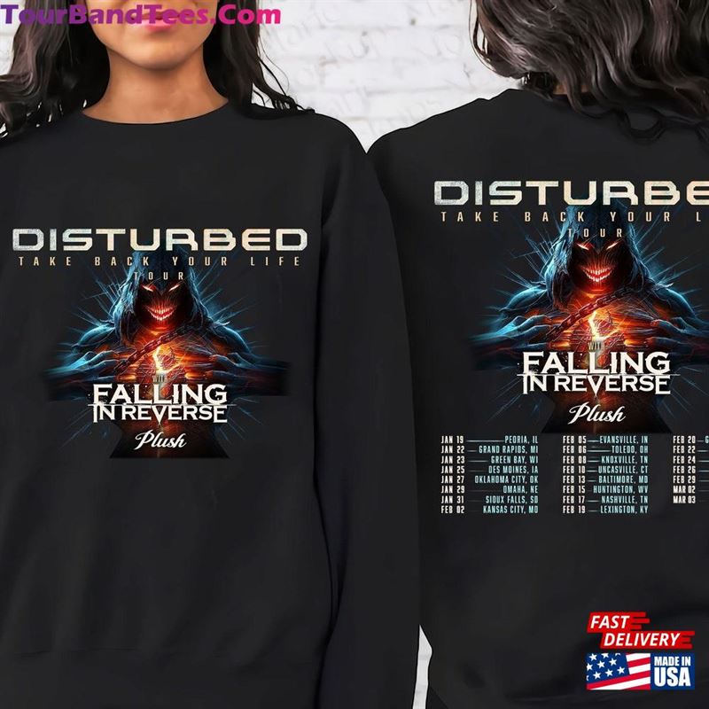 Disturbed Tour Shirt Band Fan Concert T-Shirt Sweatshirt 29Uf192386 – Utopia Fashion