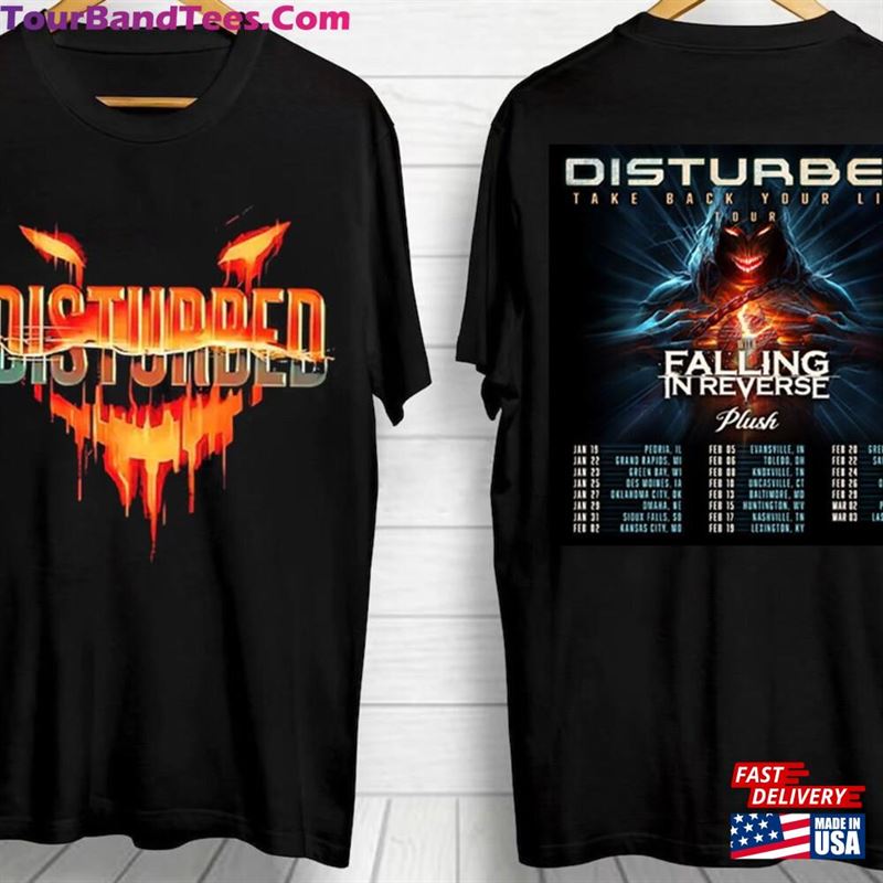 Disturbed Tour Shirt With Falling In Reverse Concert Classic Unisex 29Uf192742 – Utopia Fashion