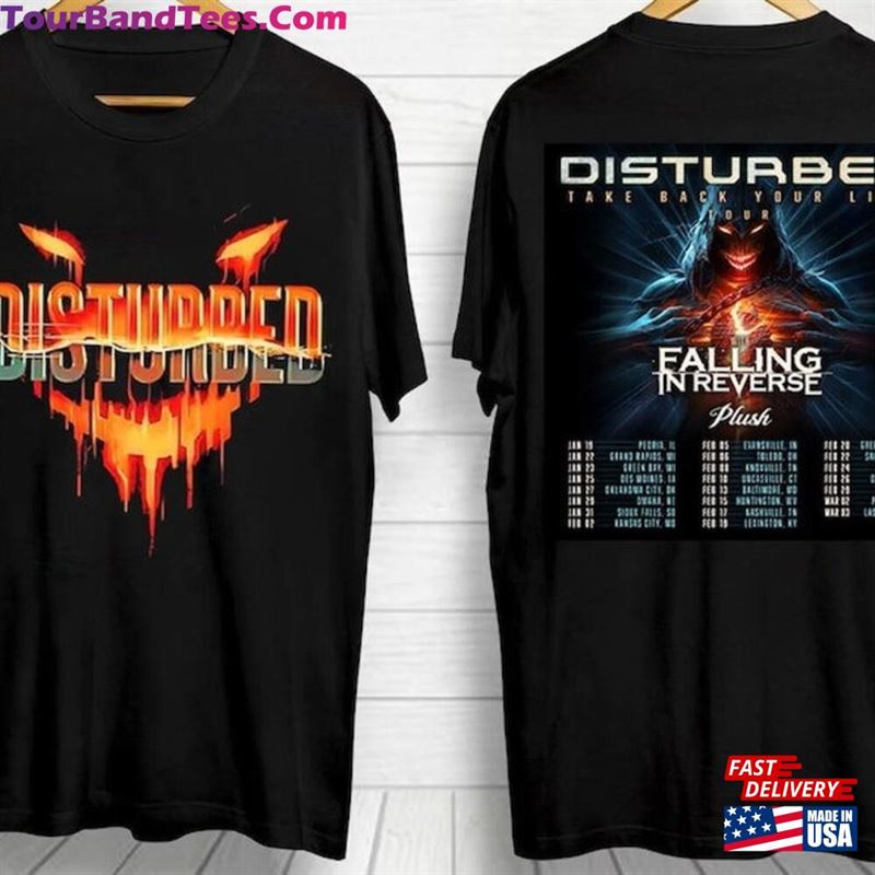 Disturbed Tour T-Shirt Sweatshirt Hoodie With Falling In Reverse Concert Shirt Classic 29Uf193271 – Utopia Fashion