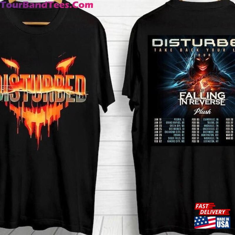 Disturbed Tour T-Shirt Sweatshirt Hoodie With Falling In Reverse Concert Shirt Classic 29Uf193271 – Utopia Fashion